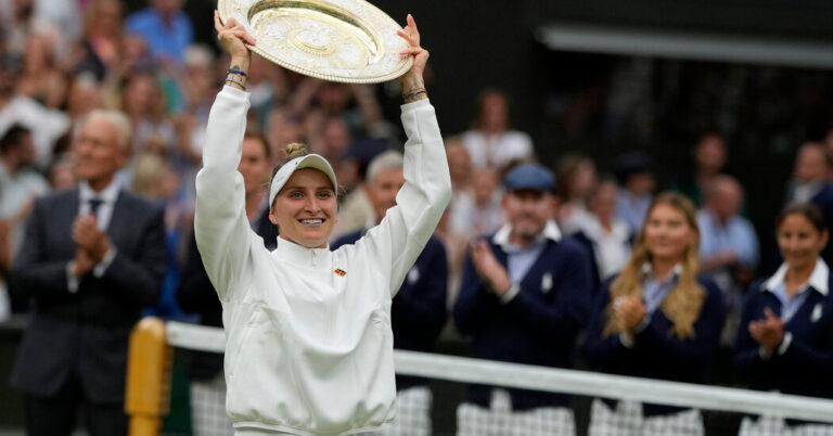 Marketa Vondrousova Wins Wimbledon Over Ons Jabeur