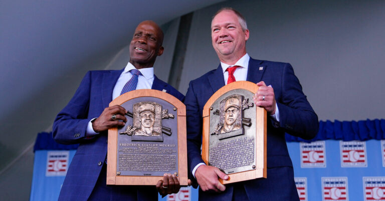 Fred McGriff and Scott Rolen Are Inducted Into Baseball Corridor of Fame