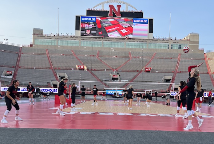 90,000+, a live performance and even a Nebraska volleyball match: “That is all new to me, too”