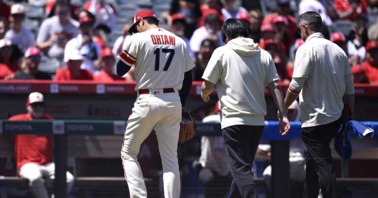 In a Double Intestine Punch, the Angels Lose Ohtani’s Pitching and Trout’s Hitting