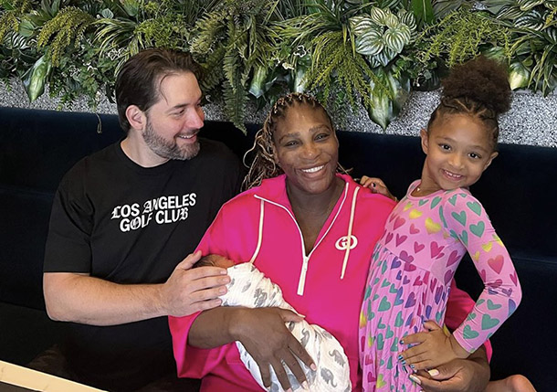 Serena Williams Provides Start to Child Adira River