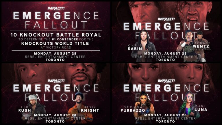 Should-See Matchups Set For Emergence Fallout This Monday in Toronto – IMPACT Wrestling