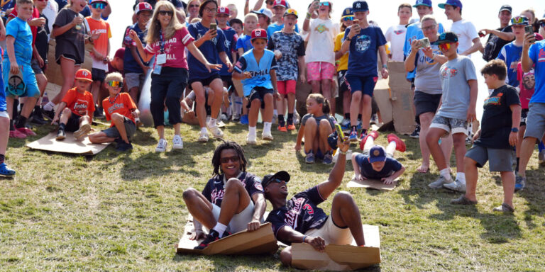 Nationals renew ritual of sliding with Little Leaguers