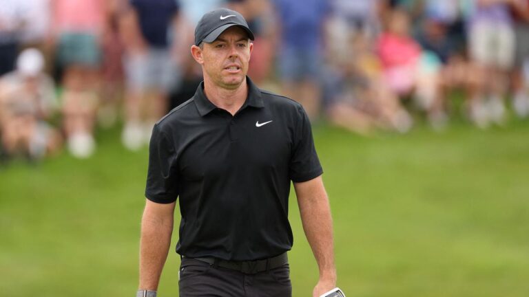 PGA Tour, golf information, Vacationers Championship 2023, leaderboard, Rory McIlroy, Adam Scott, spherical two, second spherical