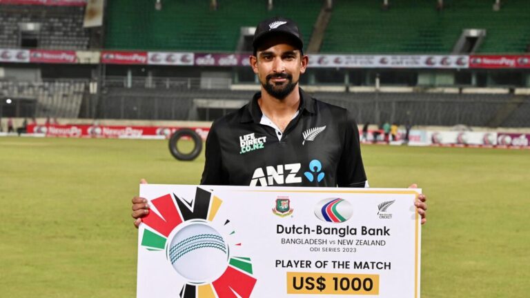 BAN vs NZ 2nd ODI: Ish Sodhi takes six wickets as New Zealand beats Bangladesh by 86 runs