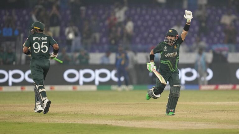 PAK vs SL, ODI World Cup: Rizwan, Shafique tons assist Pakistan full file runchase towards Sri Lanka