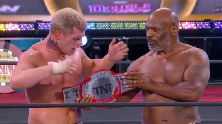 Mike Tyson at AEW Double or Nothing, professional wrestling, TNT Championship, Cody Rhodes, video, information, boxing,