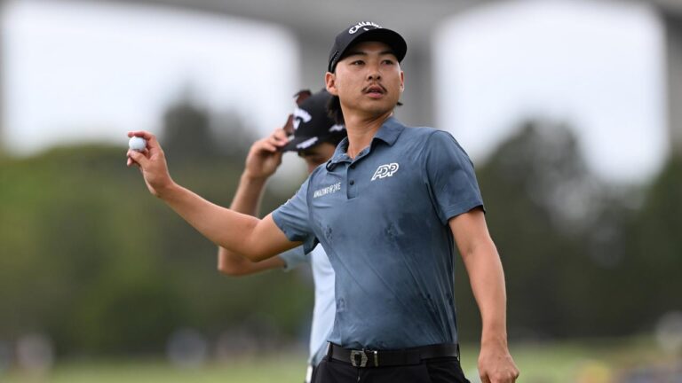 Min Woo Lee leads Australian PGA by three strokes