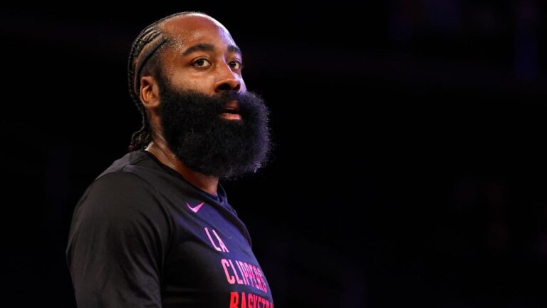 LeBron James interview, James Harden downside, in-season match outcomes, Victor Wembanyama, LA Clippers, Philadelphia 76ers