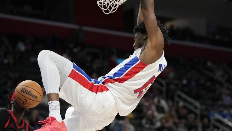 NBA roundup: Pistons ends record-tying dropping streak at 28 video games, beating Raptors 129-127