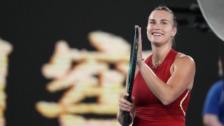 Australian Open 2024: Sabalenka’s head-signing ritual works its attraction once more