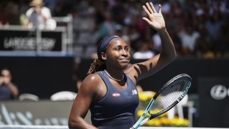 Defending champion Gauff reaches Auckland quarterfinals