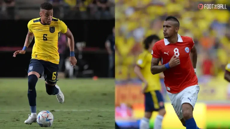 Ecuador nationwide soccer crew vs Chile nationwide soccer crew Timeline