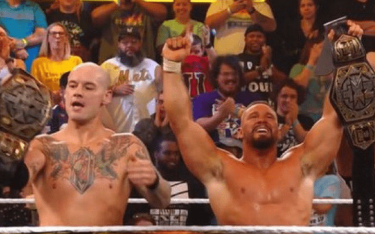 Bron Breakker & Baron Corbin Turned The New NXT Tag Crew Champions on 2/13 Version of WWE NXT