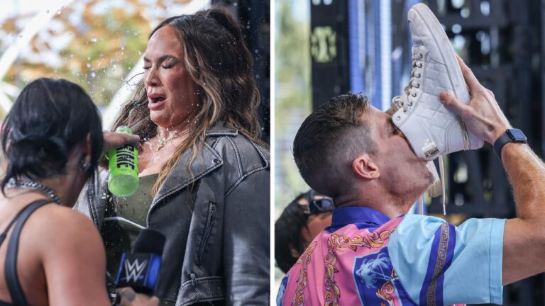 WWE Elimination Chamber 2024 press occasion highlights, recap, Grayson Waller Rhea Ripley shoey video, Cody Rhodes not in Perth