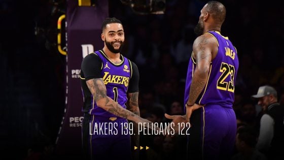 D’Angelo Russell leads Lakers to snug win over Pelicans