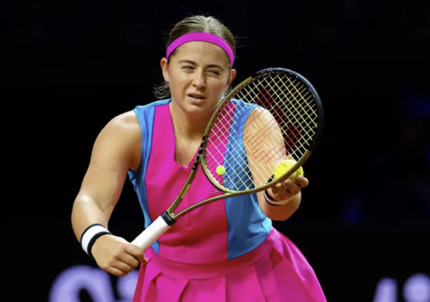 Ostapenko Rises as Sakkari Falls out of High 10