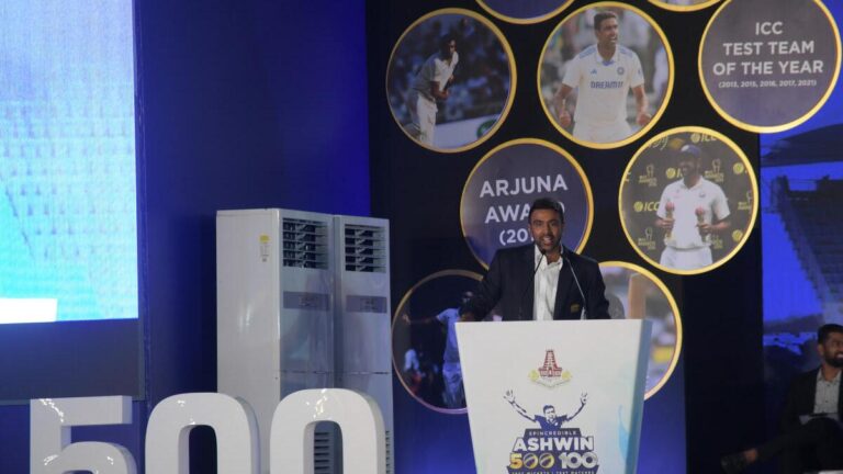 Kumble hails Ashwin as considered one of India’s best match-winners throughout felicitation ceremony organised by TNCA