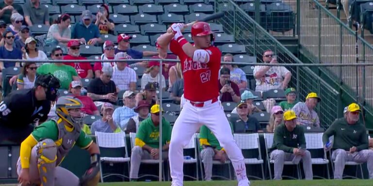 Mike Trout hits grand slam in spring recreation vs. A’s