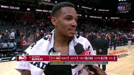 Dejounte Murray on taking 44 pictures: “Kobe can be happy with me”