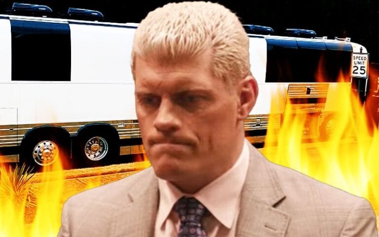 Cody Rhodes Reveals His Tour Bus Caught Hearth Forward of WrestleMania 40