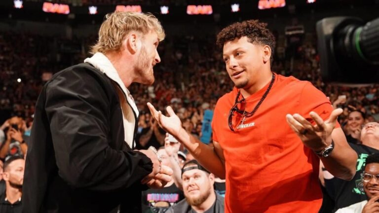 LOOK: Chiefs’ Patrick Mahomes lets Logan Paul use his Tremendous Bowl rings as a weapon on WWE Uncooked