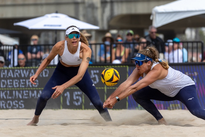 Ross-Klineman return to AVP; high seeds TKN, Taylors win in Huntington Seaside