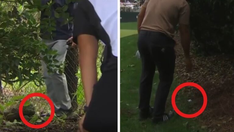 Xander Schauffele controversial drop video, ruling, leaderboard, Jason Day, highlights