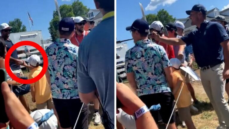 Bryson DeChambeau yells at fan for unforgivable golf act at PGA Championships, video, watch