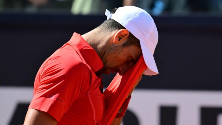 Italian Open: ‘Involved’ Djokovic to endure scans as shock Rome exit follows bottle drama