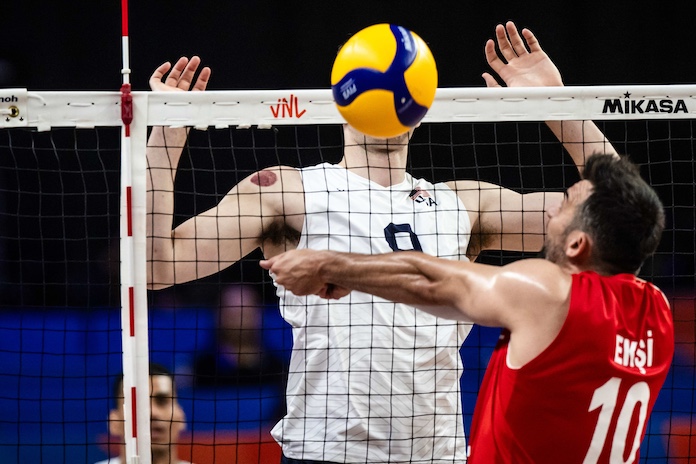 29 kills for Hanes as USA males get first Volleyball Nations League victory