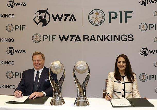 Saudi PIF Inks Multi-Yr Cope with WTA Tour