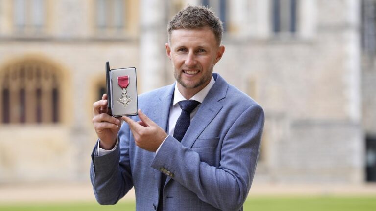 England batter Joe Root awarded MBE for providers to cricket