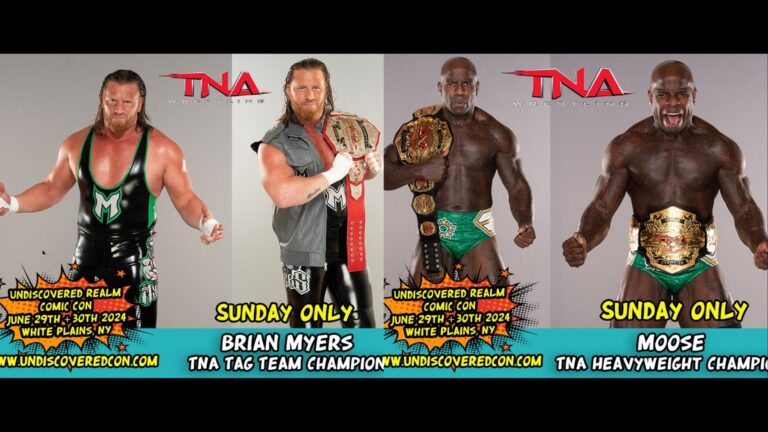 Moose And Myers at Undiscovered Realm Comedian Con on Sunday in White Plains, NY – TNA Wrestling