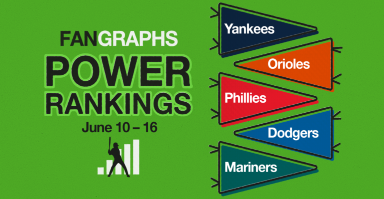 FanGraphs Energy Rankings: June 10–16