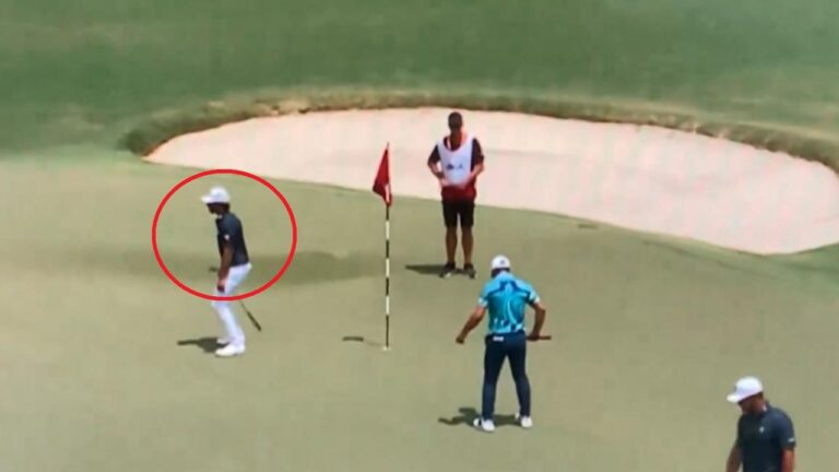 Max Homa and Viktor Hovland in weird AimPoint scene, what’s aimpoint