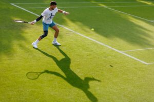 Novak Djokovic Arrives At Wimbledon, And He’s Already Hitting