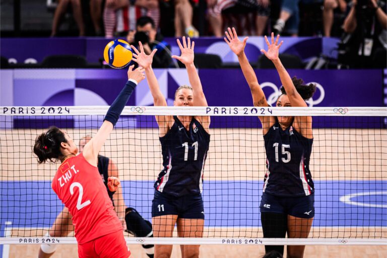 China survives Drews, USA comeback for five-set Olympics volleyball victory