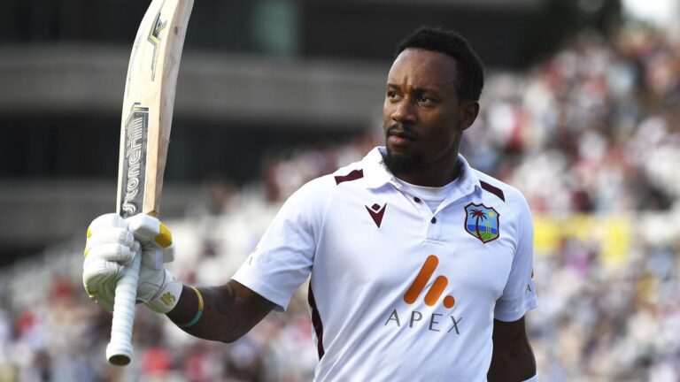 Hundred hero Hodge stars for West Indies as England toil with out Anderson on the finish of Day 2