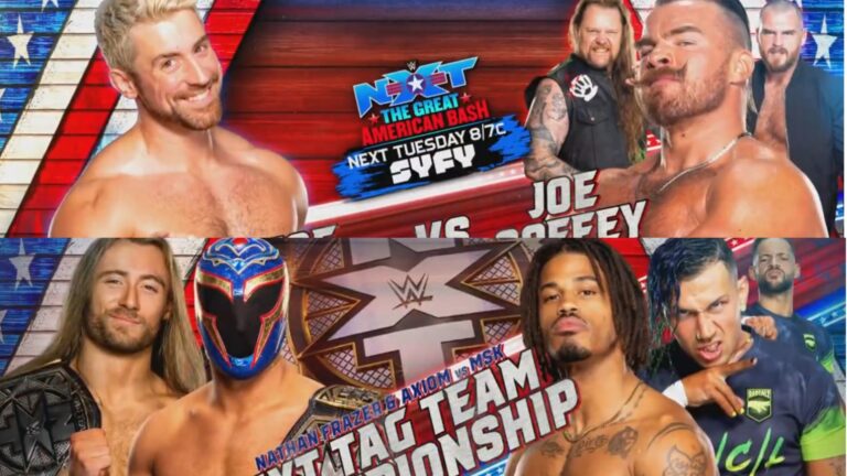 Joe Hendry vs Joe Coffey, Wentz and Lee vs. Axiom & Frazier for NXT Tag Titles Confirmed for Nice American Bash NEXT WEEK – TNA Wrestling