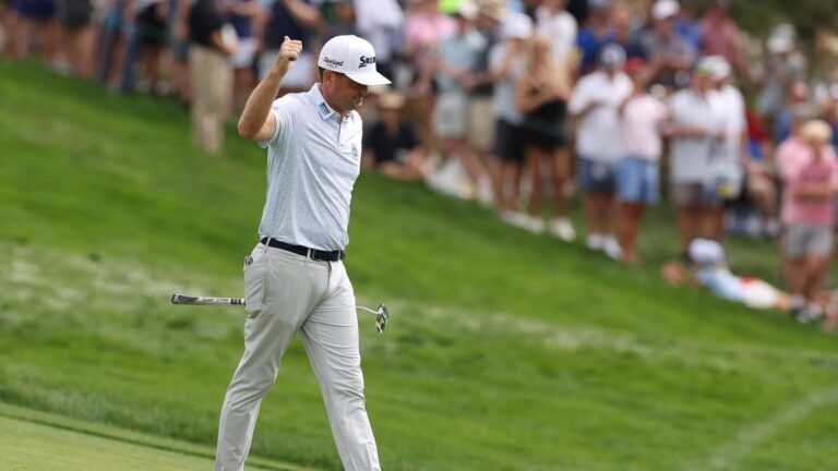 BMW Championship 2024: Keegan Bradley takes a 1-shot lead over Adam Scott