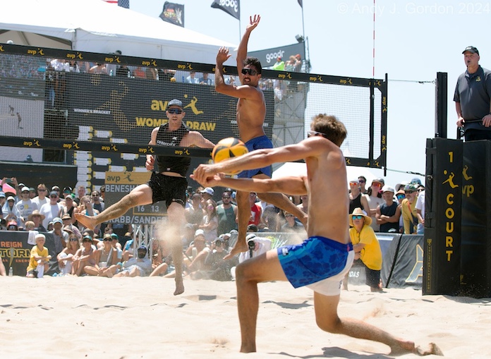 High 3 seeds on all sides into Sunday’s AVP Manhattan Seaside Open semifinals