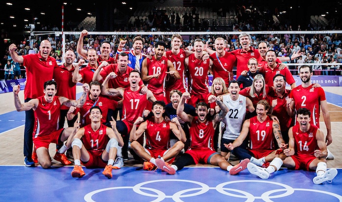 Massive bounce again as USA males sweep Italy for Olympics volleyball bronze