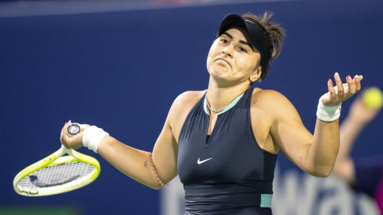 Bianca Andreescu overwhelmed by Lesia Tsurenko in Toronto in first hard-court match of the season