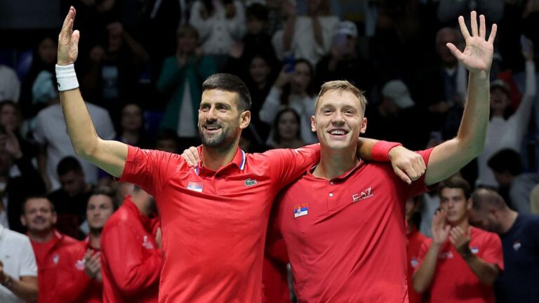 Doubles win for Novak Djokovic secures Serbia’s Davis Cup standing