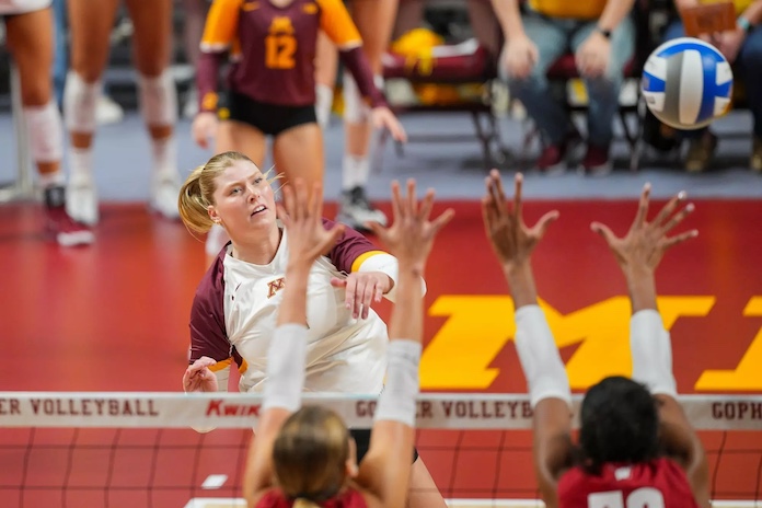 Volleyball Right now: Minnesota upsets Wisconsin; Penn St. sweeps Purdue; loopy WCU-Citadel numbers