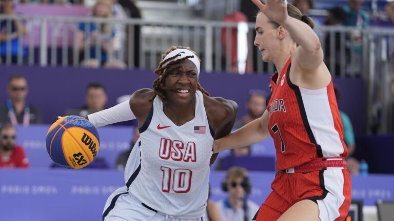 Paris Olympics 2024: US girls beat Canada in OT for third straight win in 3×3 basketball pool play after 0-3 begin