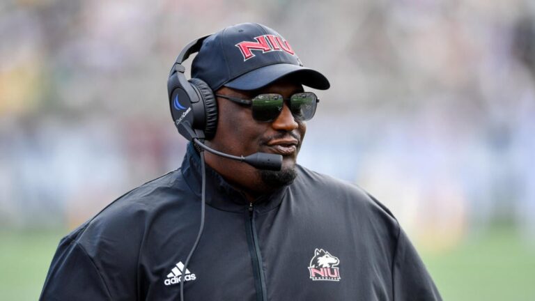 The story behind NIU coach Thomas Hammock’s emotional response after Notre Dame win