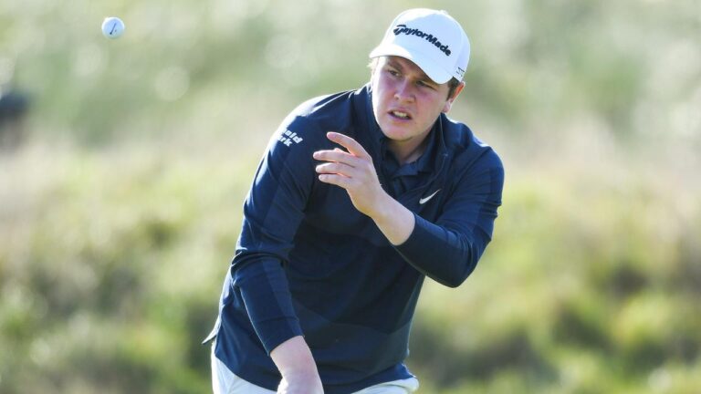 Robert McIntyre caught swearing at Alfred Dunhill Hyperlinks Championship, St Andrews, scores, response, Rory McIlroy, Tyrell Hatton, Gareth Bale