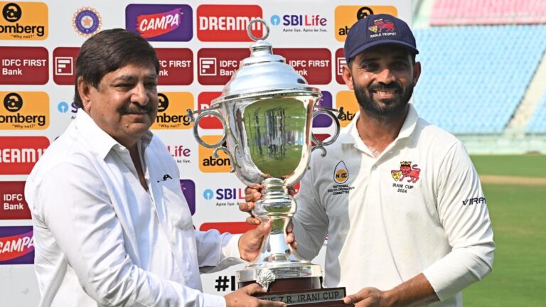 Ajinkya Rahane stresses freedom, confidence as Mumbai awarded Rs. 1 crore for Irani Cup triumph